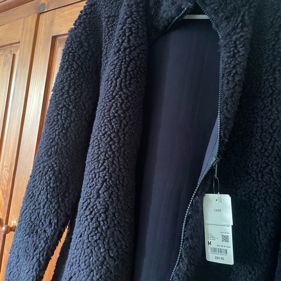Uniqlo NWT Teddy Fleece Navy zip-up Jacket - Picture 10 of 13